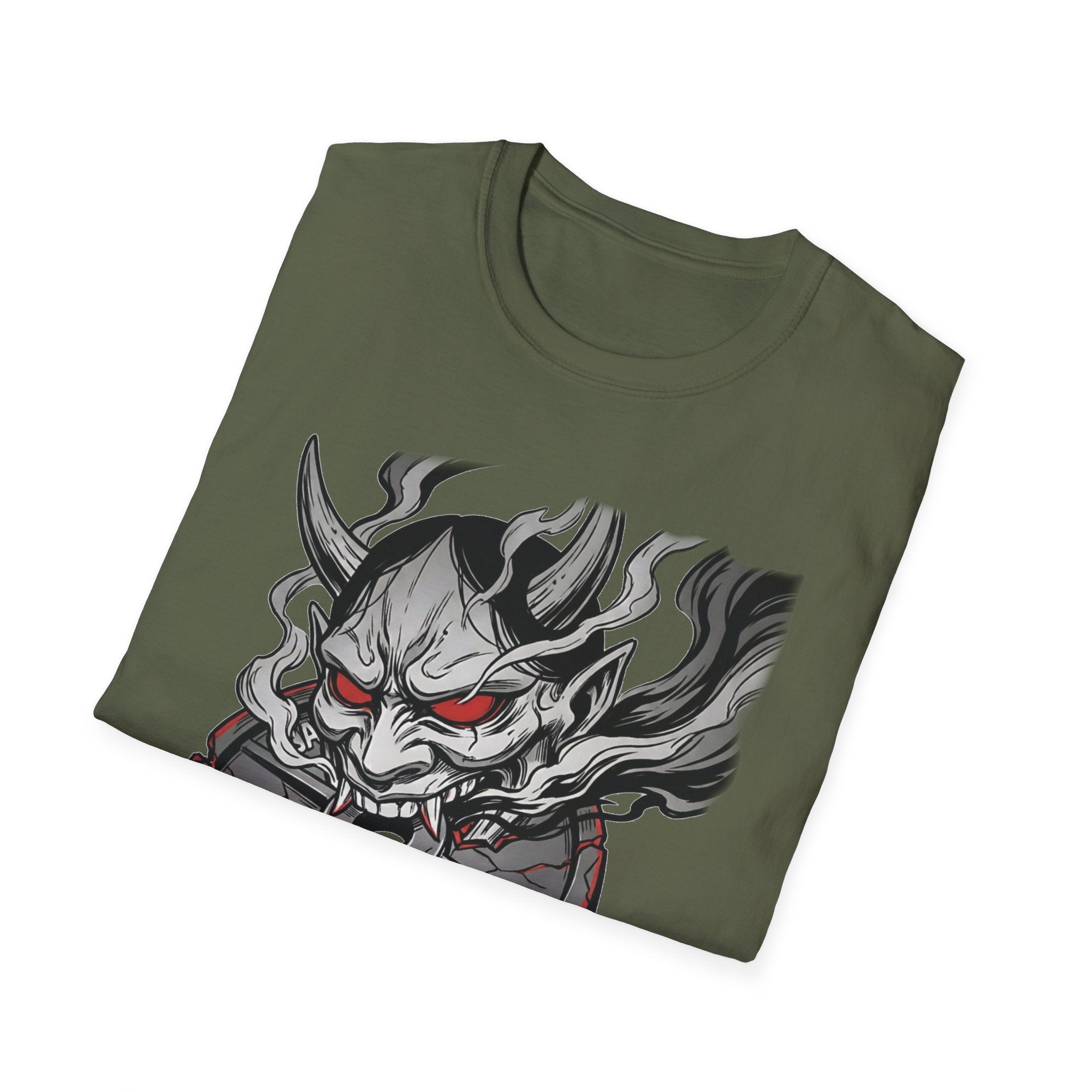 Black & White Oni Demon Gym Tee