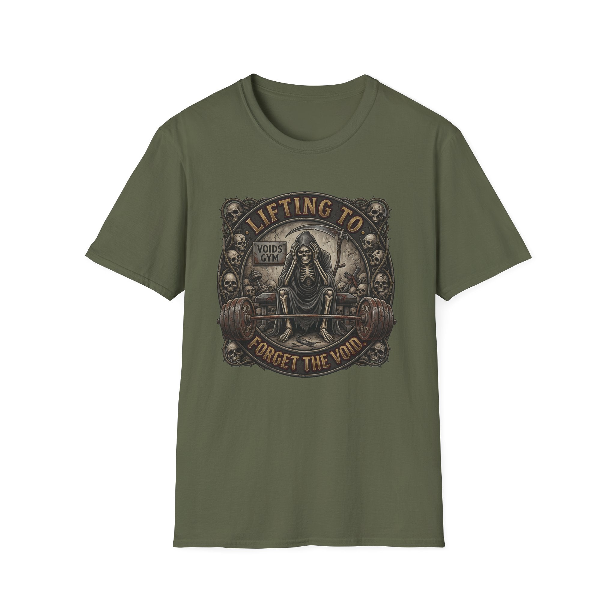 Lifting to Forget The Void Gym Tee