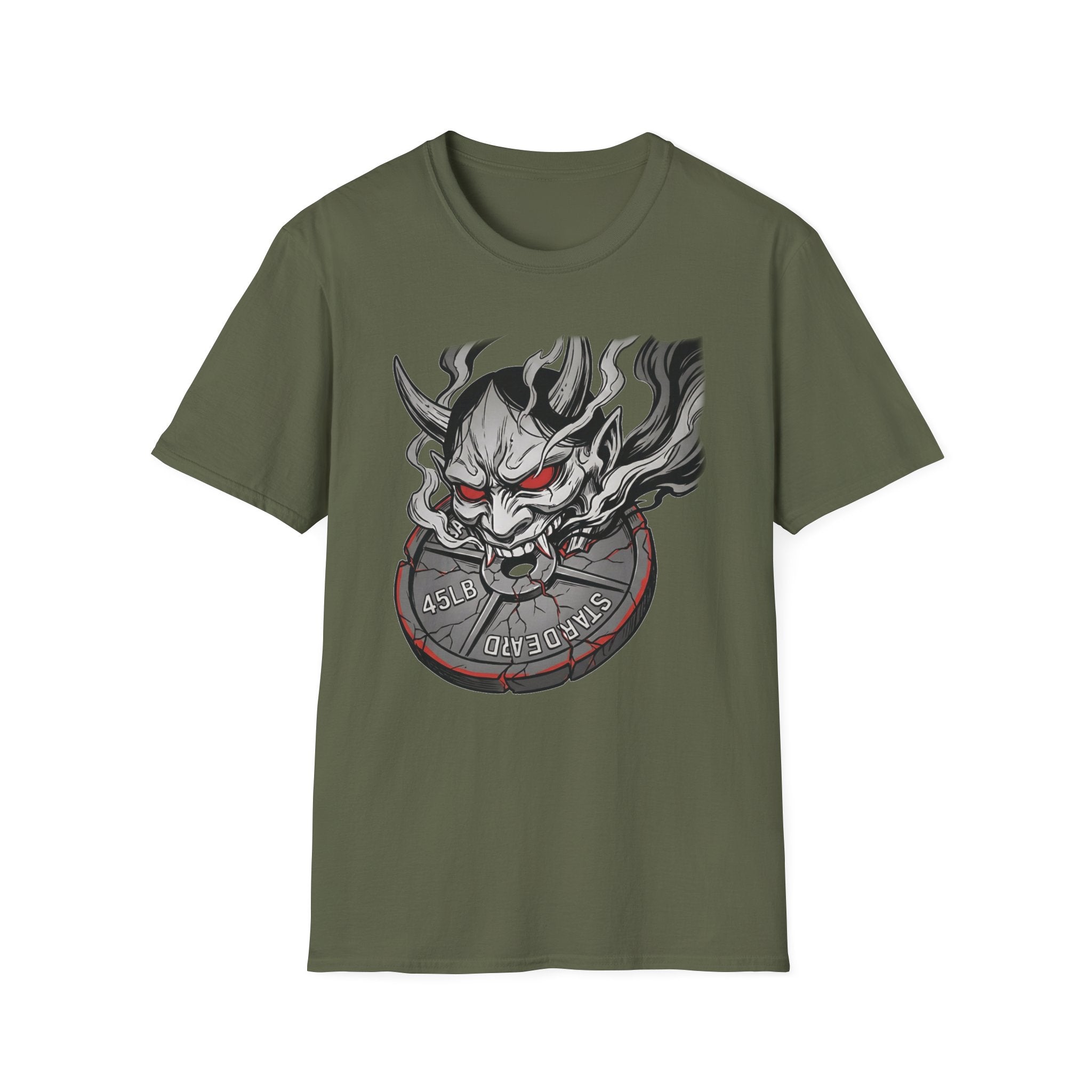 Black & White Oni Demon Gym Tee